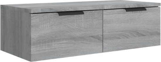 vidaXL Wandkast - 68x30x20 cm - Grijs Sonoma Eiken