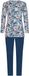 Pastunette Blue Bloom Pyjama Bio Katoen Maat 50
