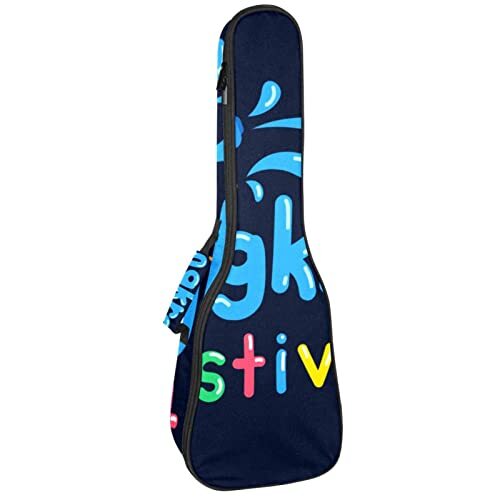 Mersov Tenor Ukulele Gigbag Waterdichte Ukelele Case Gewatteerde Rugzak, Geweldig voor Sopraan Concert (21/23/24") Songkran Thais Festival Waterpistool