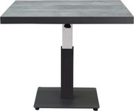 AVH-Collectie San Sebastian lounge dining tuintafel 90x90xH49,5-H74,5 cm in hoogte verstelbaar keramisch antraciet