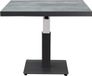 AVH-Collectie San Sebastian lounge dining tuintafel 90x90xH49,5-H74,5 cm in hoogte verstelbaar keramisch antraciet