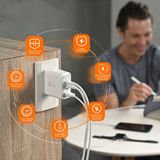 j5create 70W GaN USB-C 4-poorts oplader Wit