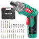 HYCHIKA Draadloze Accuschroevendraaier 6N.m, 2.0Ah 3.6V Elektrische Schroevendraaier met 36 Accessoires, DC Opladen met USB-kabel, Draagtas, Geel