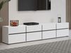 CROSSAIR Meuble tv-hifi CROSSAIR 4 portes battantes 4 tiroirs blanc