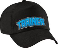 Bellatio Decorations Cadeau pet voor volwassenen - trainer - zwart/blauw