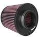 K&N Filtre à air universel conique raccord 70mm, 149mm bas, 114mm haut, 127mm hauteur (RU-5284)