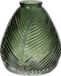 Bellatio Design Vase - vert transparent verre - 14 x 16 cm - vase