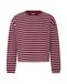 ICHI Sweatshirt bordeaux / wit
