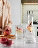 Pasabahce Elysia Glazen Waterkaraf 940 ml Helder Glas Geslepen Patroon