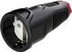 PCE 2510-src Koppeling met randaarde Kunststof, Rubber 230 V Zwart IP20