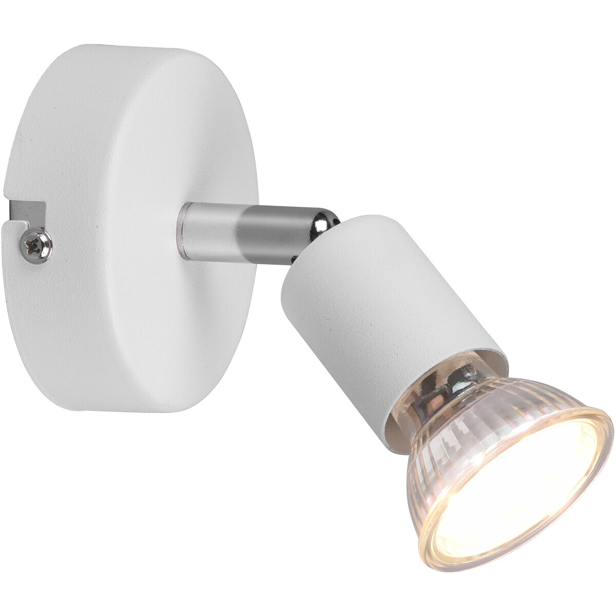 BES LED LED Plafondspot - Trion Pamo - GU10 Fitting - 1-lichts - Rond - Mat Wit - Aluminium