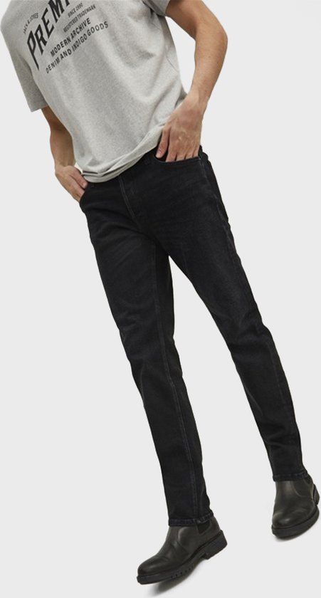JACK & JONES Mike Original Jos regular fit heren jeans zwart denim maat 33/36