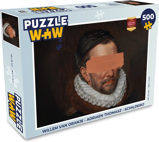 MuchoWow Puzzel Willem van Oranje - Adriaen Thomasz - Schilderij - Legpuzzel - Puzzel 500 stukjes