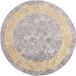 vidaXL - Tapis - lavable - ø120 cm - gris