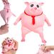 Jouet anti-stress en forme de cochon - Décompression créative - Jouet anti-stress - Noir/Blanc