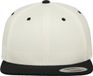 Flexfit Classic Snapback Twee Kleuren Pet - Natuurlijk / Zwart