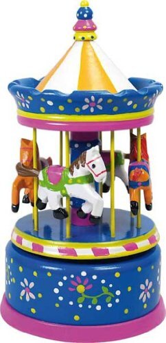 ULYSSE 1096 paarden carrousel, blauw