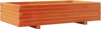 vidaXL Plantenbak - 110x60x26,5 cm - Massief Grenenhout - Wasbruin