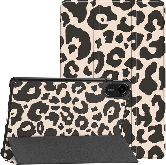 imoshion Tablet Hoes - Geschikt voor Xiaomi Redmi Pad 2 - Design Trifold Bookcase - Leopard