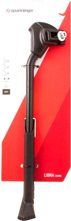 Spanninga Libra Fietsstandaard - Verstelbaar - 24-28 inch - Zwart