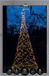 Anna's Collection Vlaggenmast kerstboom met ster - kerstverlichting - 480 leds - 320 cm - warm wit