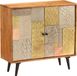 vidaXL Dressoir - 80x30x75 cm - Massief Acaciahout - Meerkleurig