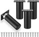 BeiJingLiangPinJiaZuoKeJiWenHuaFaZhanYouXianGongSi Pieds de meuble modernes en aluminium noir 15 cm - Lot de 4