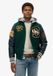 Superdry College bomberjack met capuchon en patch Heren donker pine green XL