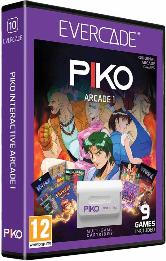 Evercade Piko Arcade - Cartridge 1 (9 Games) - SNES Cartridge