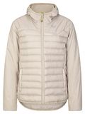 Ziener NANTANA Warmte-jas voor dames outdoor/skitour | winddicht, wol, PFC-vrij, zilverbeige, 40