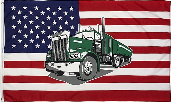 Fostex Vlag USA Truck groen