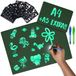 Magisch BONNYCO Magisch Tekenbord A4 + A5, 6 Stencils, 2 Lichtgevende Stiften | Jongens Meisjes Speelgoed 3 4 5 6 7 8 9 Jaar | Lichtgevend Bord Kinderspeelgoed, Geschenken voor Verjaardag Sinterklaas Kerstmis