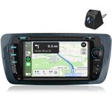 Seat Ibiza IV 6J (2009-2015) Autoradio 7'' Android 14 avec CarPlay, Android Auto, 2G RAM, 64G Stockage, Bluetooth, GPS, Wi-Fi, RDS, SWC, DAB+, 4-Core, USB, FM