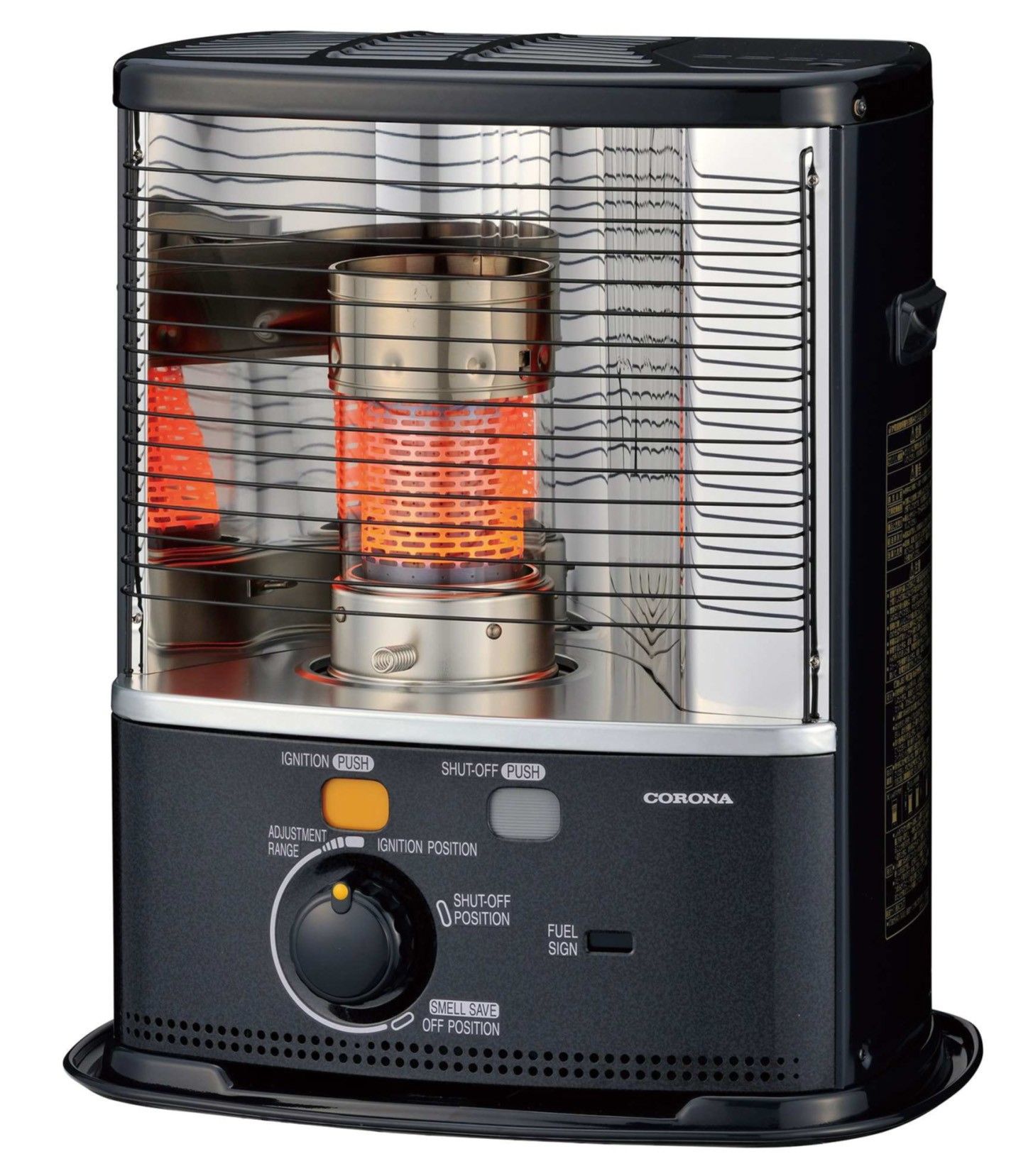 Corona Tecno Air System CORONA RX 2485 Elektrische Verwarming - 2400W - Zwart