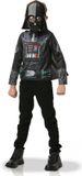 Rubies Darth Vader™ t-shirt met cape voor kinderen - Verkleedkleding - Zwart - 4 jaar