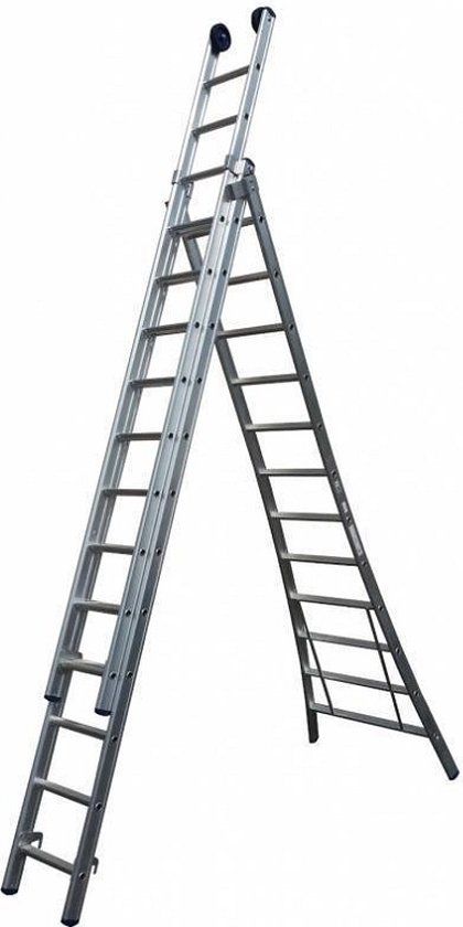 Maxall MR 3-delige Uitgebogen Reformladder - 3x8 Sporten