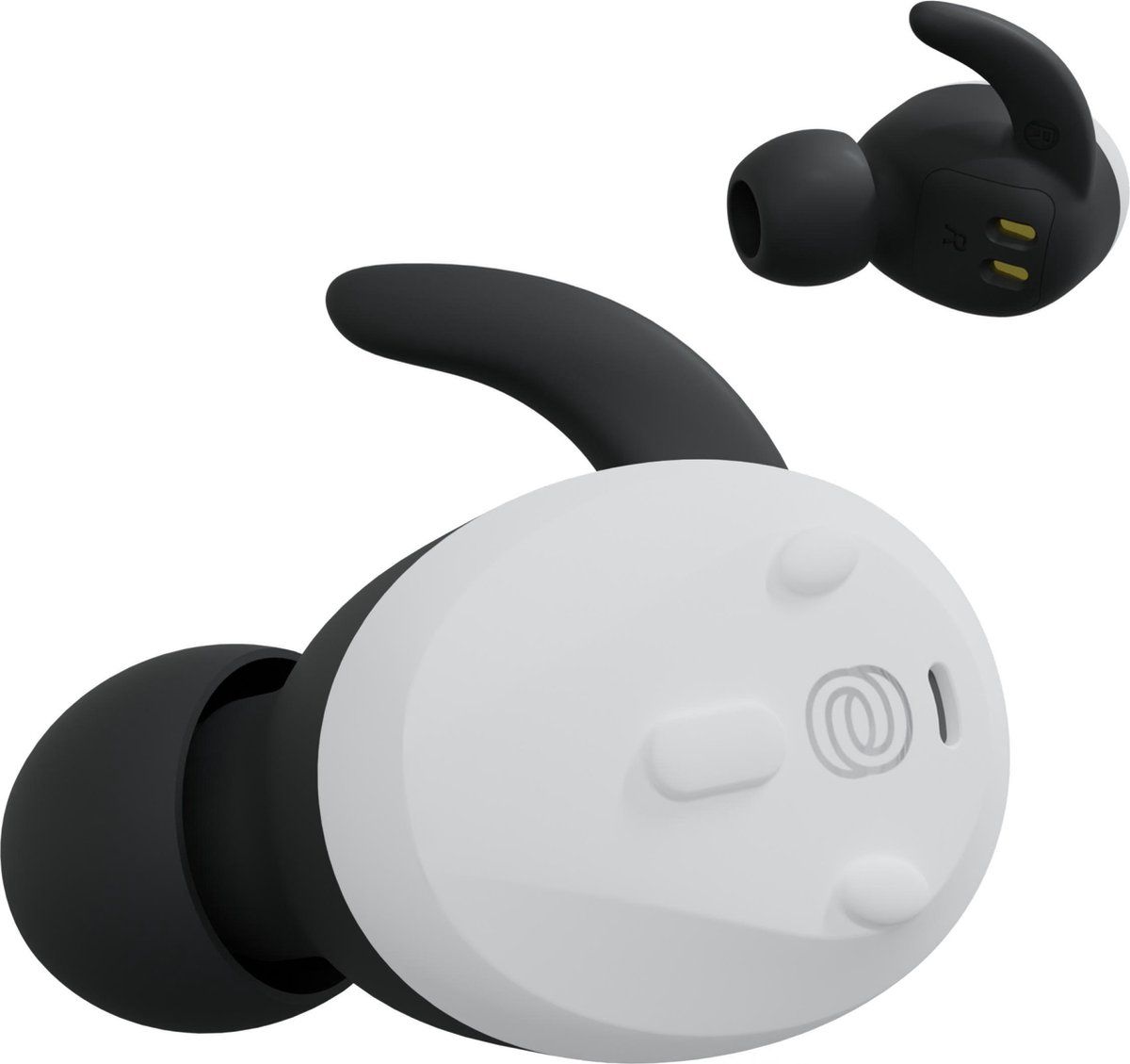 Thone TW2 draadloze oordopjes - draadloze oortjes in ear met oplaadcase - tot 36 uur afspeeltijd - Wit