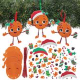 Baker Ross FN609 Kerstmix & Match-decoratiesets met sinaasappel en kruidnagel – set van 8, kerstknutselsets voor kinderen, perfect voor de kerstboom