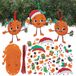 Baker Ross FN609 Kerstmix & Match-decoratiesets met sinaasappel en kruidnagel – set van 8, kerstknutselsets voor kinderen, perfect voor de kerstboom