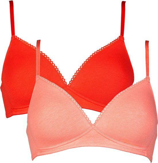 My Basic by After Eden After Eden My Basic 2-pack Dames Beha - Koraal/Rood - Maat 75A