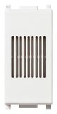 Vimar 14370.SR Plana beltoon/zoemer, instelbare functie door het verwijderen en draaien van het deksel 180°, stroomvoorziening 12 V ~ (SELV) 50-60 Hz, wit