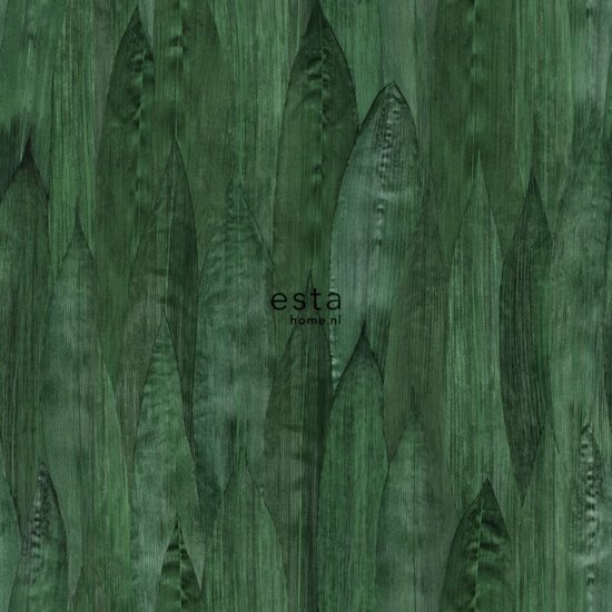 Esta Home behang bladeren emerald groen - 138988