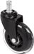 hjh office Rolo Skate Bureaustoelwielen 5 stuks 11mm / 75 mm Zwart / transparant