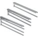 Häfele Porte-serviettes H6008 en aluminium chromé poli pivotant à 90°, 1 bras