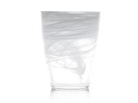 H&H Set 6 Bicchieri Alabastro In Vetro Bianco Cl35