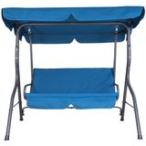 Casaria Hollywood Schommel – 2 Zits Weerbestendig 200kg – Blauw