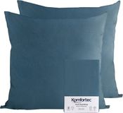 Komfortec Set van 2 Premium Jersey Kussenslopen 50x50 cm - Superzachte Kussenhoes – 100% Katoen – 150 g/m² - Petroleumblauw