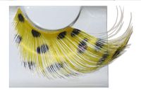 Eulenspiegel 001042 wimperextension Stripwimpers Zwart, Geel