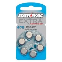 Rayovac Extra Advanced 675 Hearing Aid Battery - 6 Pack (Blue)
