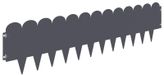 Bordure de pelouse 10 pièces 103 x 25 cm Acier Couleur anthracite